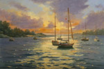 boats in the harbor