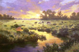 sunset countryside