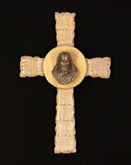 jesus bronze cross