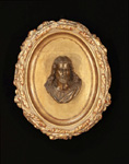 jesus bronze oval