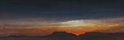 dusk at twin mesas