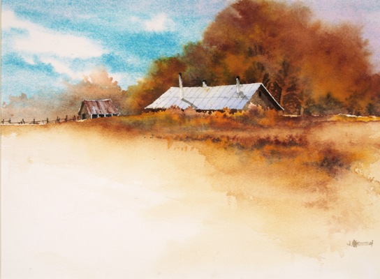 the big house in autumn