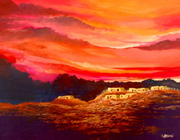 sundown at old oraibi