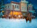 busy night at the mercer saloon