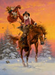 the horse with christmas spirit