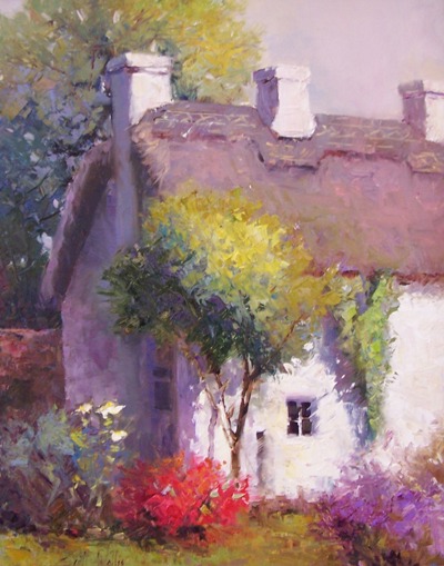 thatched cottages