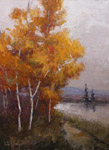 aspens on the lake